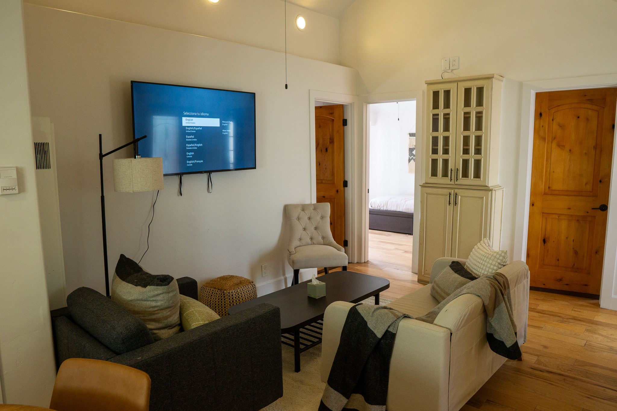 Private room with workspace, ideal for reflection, therapy journaling, and quiet focus.