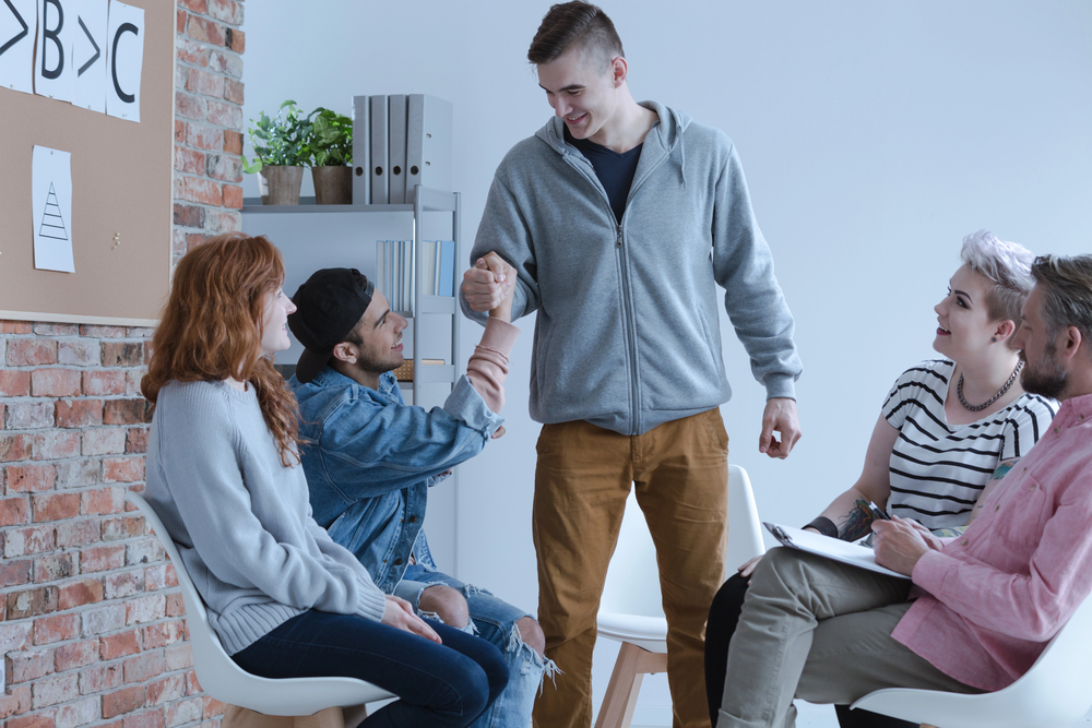 Outpatient treatment setting helping individuals with substance use disorders through evidence-based therapy in a professional care environment.