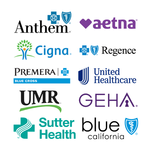 Insurance Logos Discussion around insurance plans and coverage for substance abuse or mental health conditions all focused on Outpatient Treatment Programs at Carlsbad Beach Recovery
